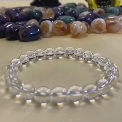 Master Healer & Focus Bracelet - Clear Quartz - Sphatik - 8mm