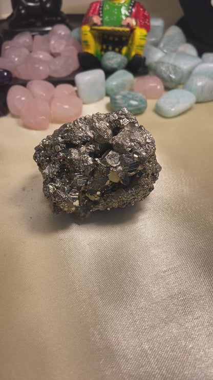 213gm Popular Quality Natural Pyrite Cluster Geode - Lab Certified