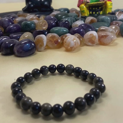 Energy Healing & Protection Bracelet - Black Obsidian - 8mm