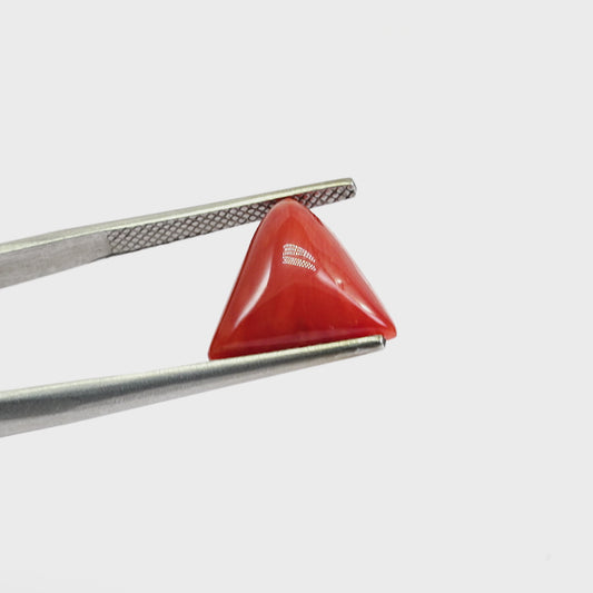 6.1 Carats Natural Coral (Moonga) Stone - SKU CR3
